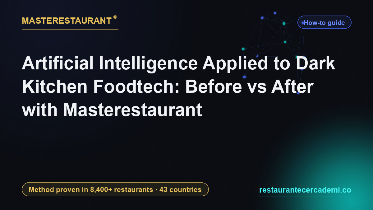 Artificial Intelligence Applied to Dark Kitchen Foodtech: Before vs After with Masterestaurant — Masterestaurant