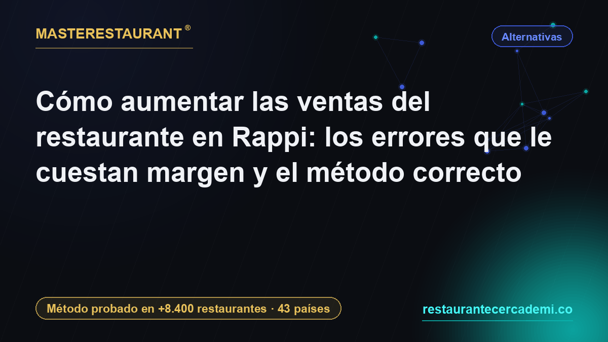 Cómo aumentar las ventas del restaurante en Rappi: los errores que le cuestan margen y el método correcto: delivery y SEO local — Masterestaurant