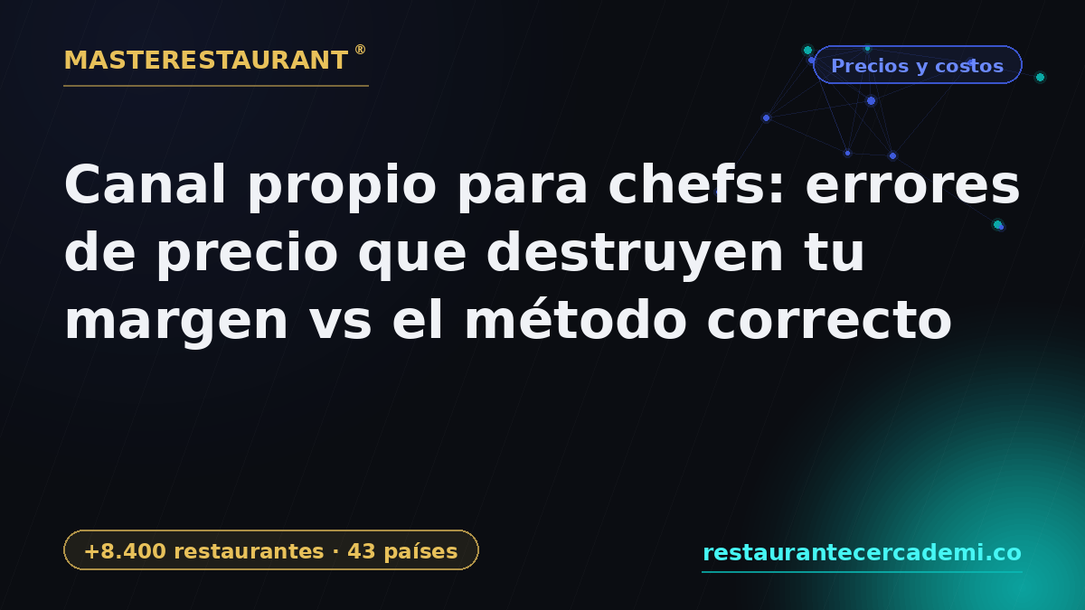 Chef's own channel: pricing mistakes that kill your margin vs the right method — Masterestaurant