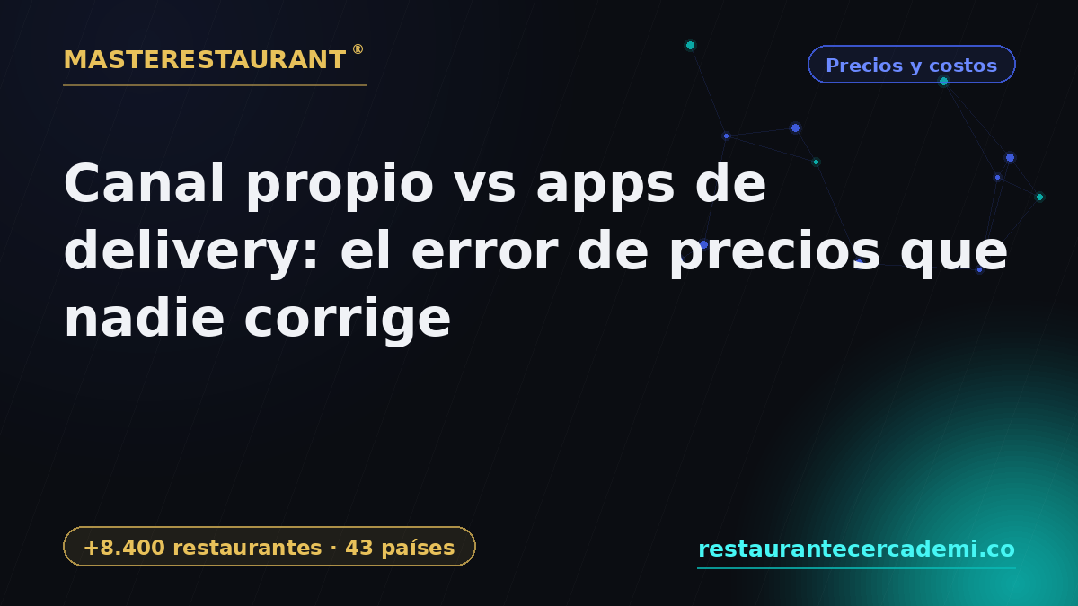 Own Channel vs Delivery Apps: The Pricing Mistake Nobody Corrects — Masterestaurant