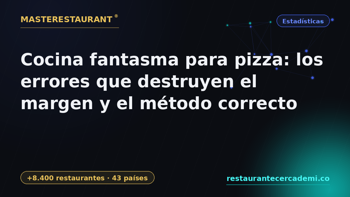 Ghost kitchen for pizza: the errors that destroy margins and the right method — Masterestaurant