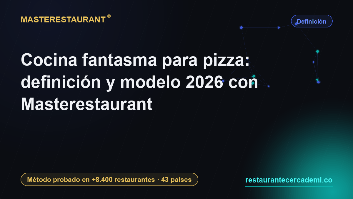 Cocina fantasma para pizza: definición y modelo 2026 con Masterestaurant — Masterestaurant
