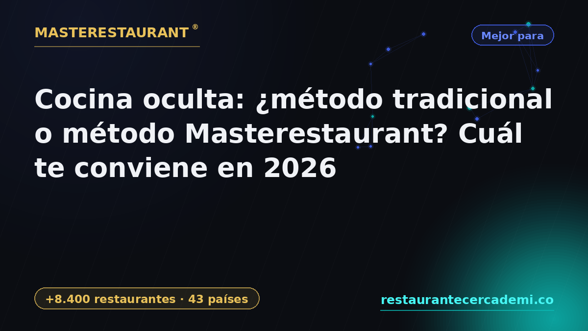 Hidden kitchen: traditional method or Masterestaurant method? Which one fits you in 2026 — Masterestaurant