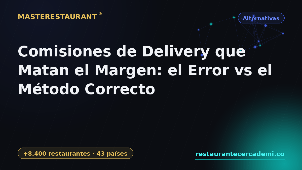 Delivery Commissions That Kill Your Margin: the Mistake vs the Right Method — Masterestaurant