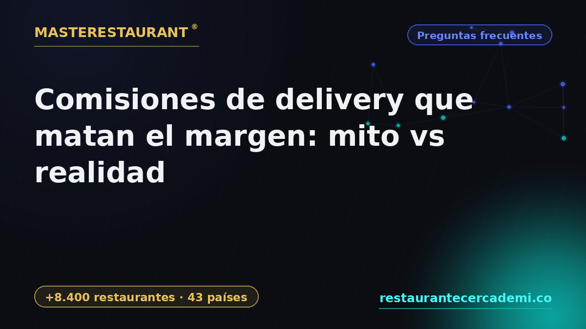 Delivery commissions that kill the margin: myth vs reality — Masterestaurant