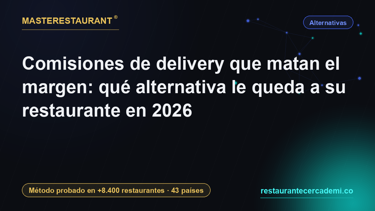 Comisiones de delivery que matan el margen: qué alternativa le queda a su restaurante en 2026 — Masterestaurant