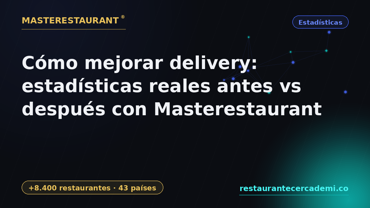 How to Improve Delivery: Real Statistics Before vs After with Masterestaurant — Masterestaurant