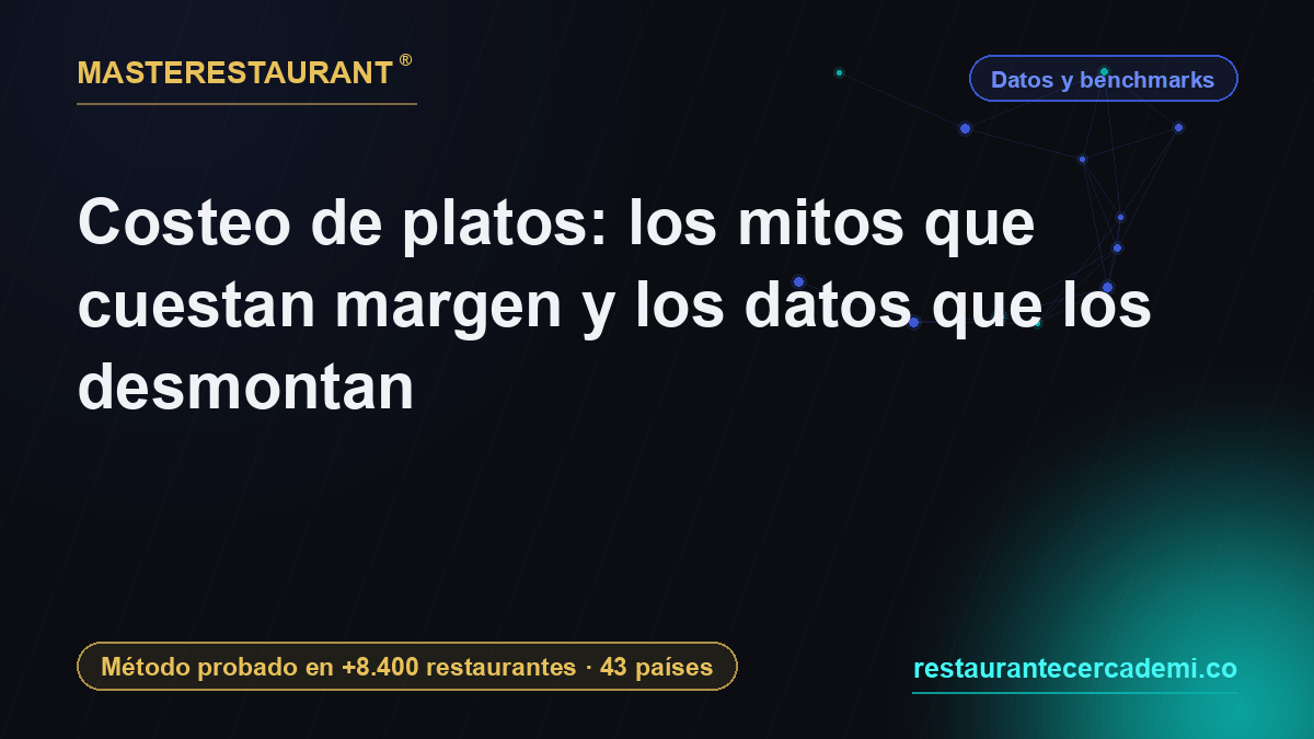 Costeo de platos: los mitos que cuestan margen y los datos que los desmontan — Masterestaurant