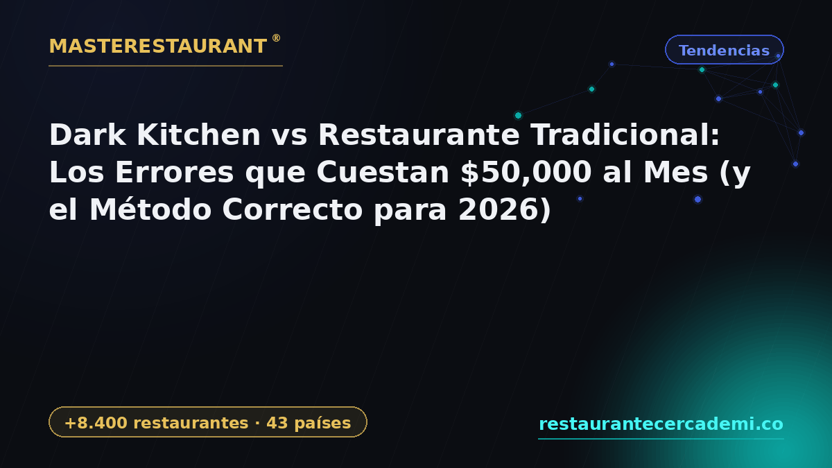 Dark Kitchen vs Traditional Restaurant: The Mistakes Costing $50,000 a Month (and the Right Method for 2026) — Masterestaurant