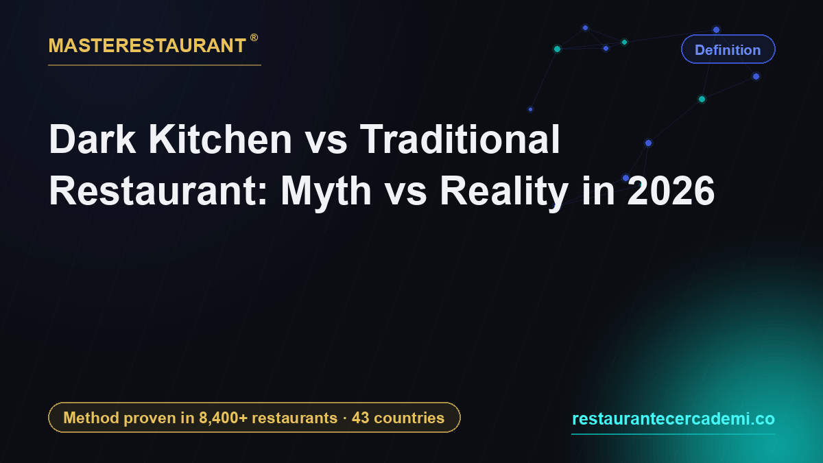 Dark Kitchen vs Traditional Restaurant: Myth vs Reality in 2026 — Masterestaurant