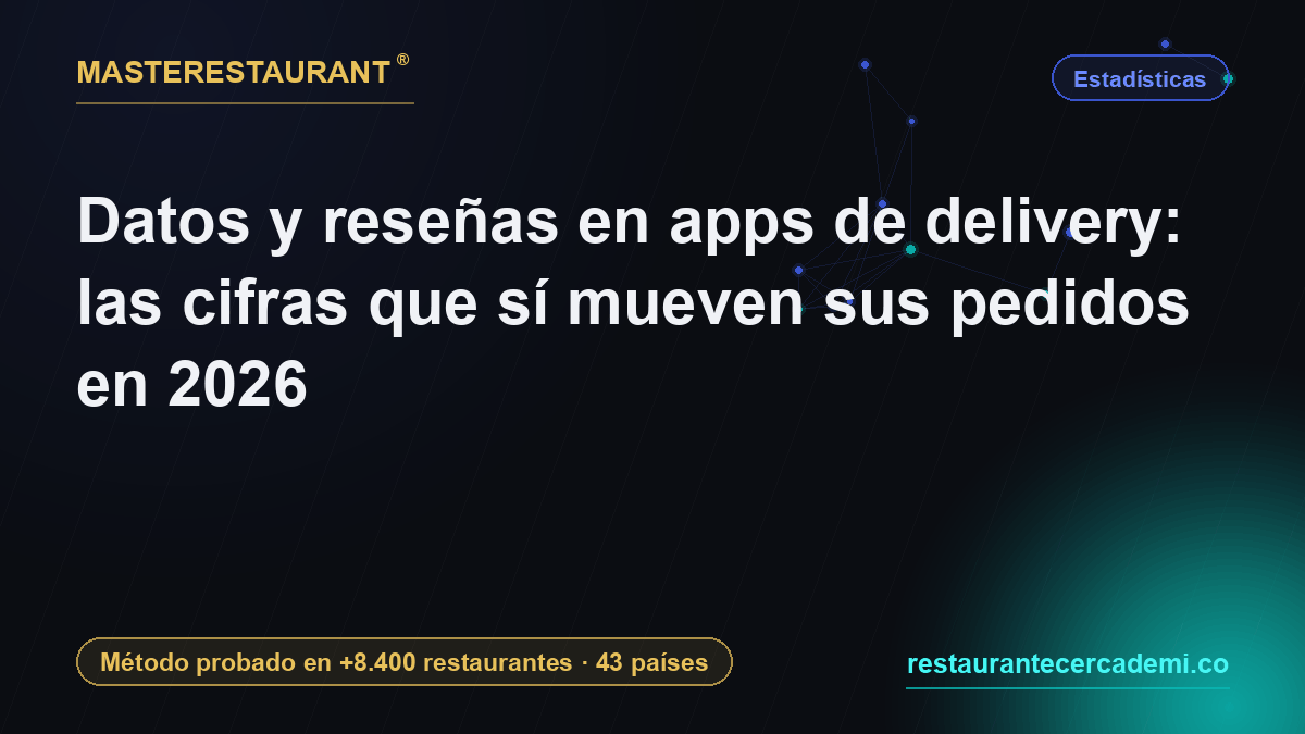 Datos y reseñas en apps de delivery: las cifras que sí mueven sus pedidos en 2026 — Masterestaurant