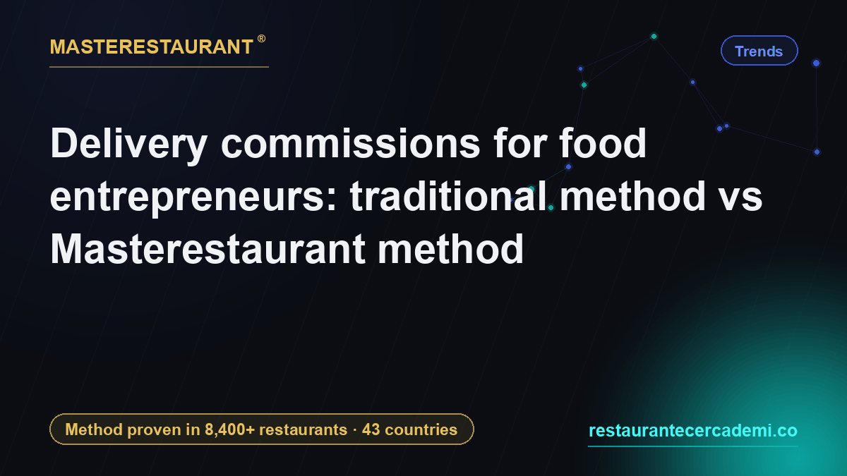 Delivery commissions for food entrepreneurs: traditional method vs Masterestaurant method — Masterestaurant