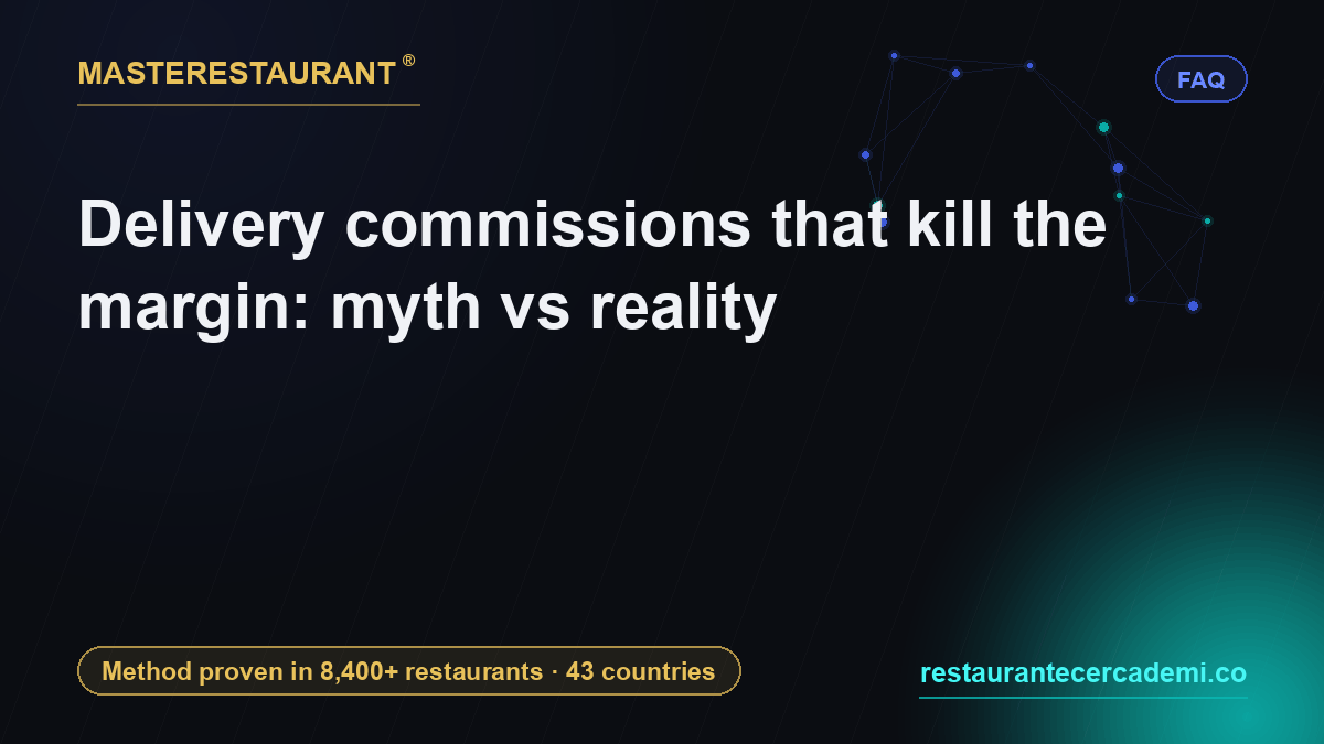 Delivery commissions that kill the margin: myth vs reality — Masterestaurant