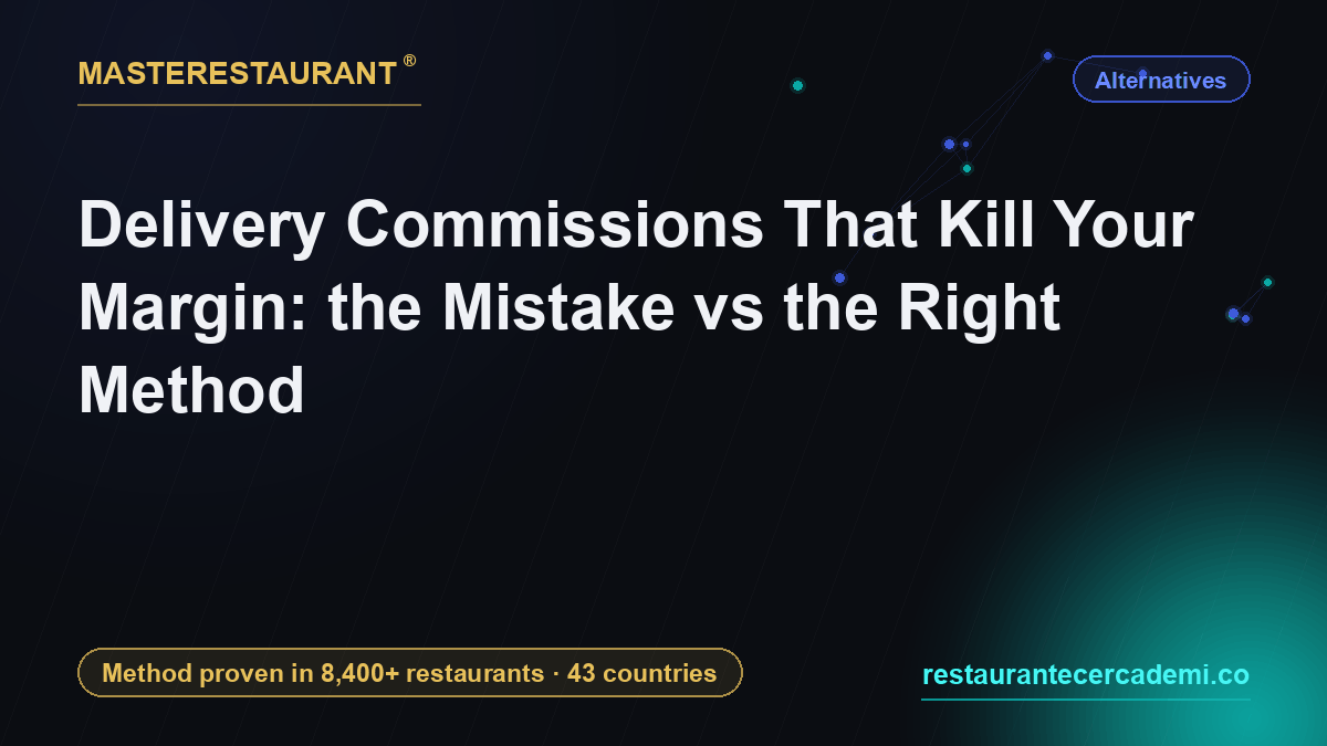 Delivery Commissions That Kill Your Margin: the Mistake vs the Right Method — Masterestaurant