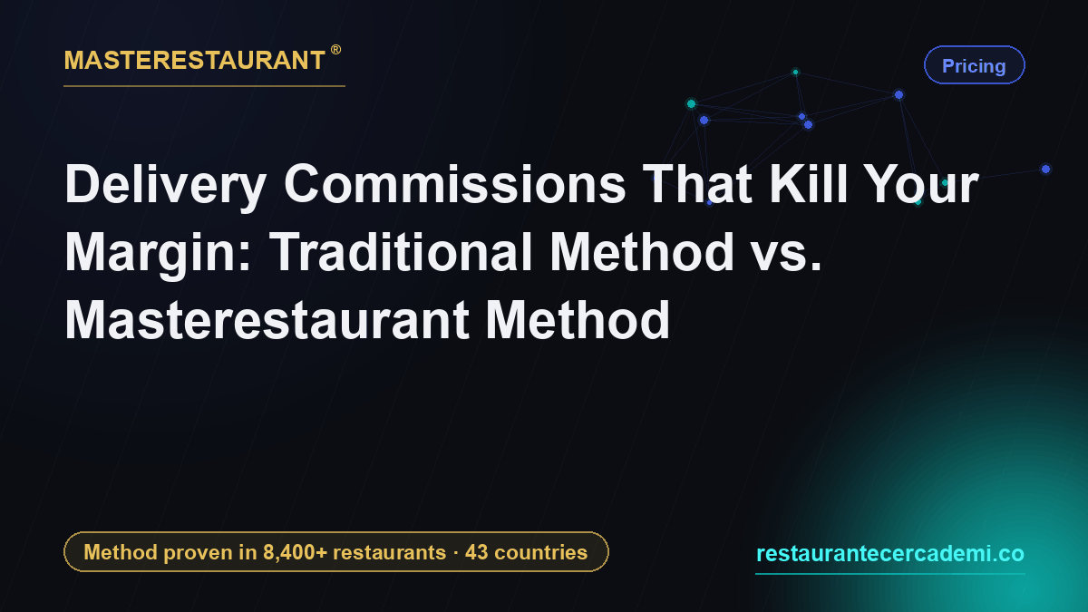 Delivery Commissions That Kill Your Margin: Traditional Method vs. Masterestaurant Method — Masterestaurant
