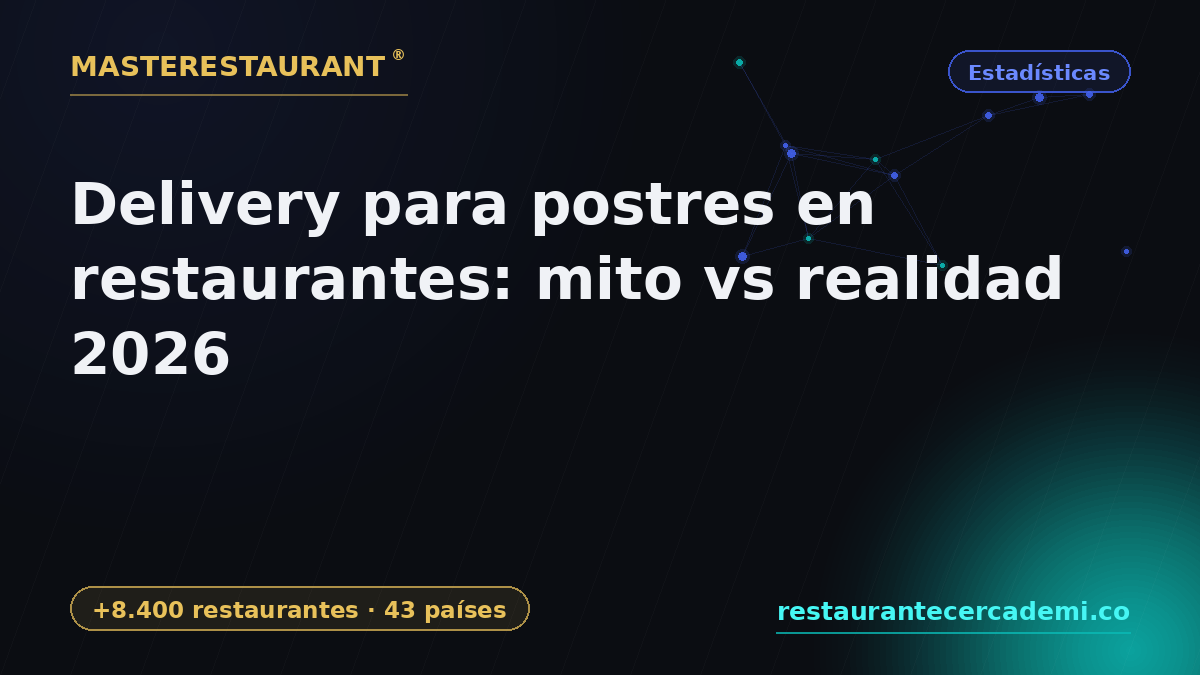 Delivery for restaurant desserts: myth vs reality 2026 — Masterestaurant