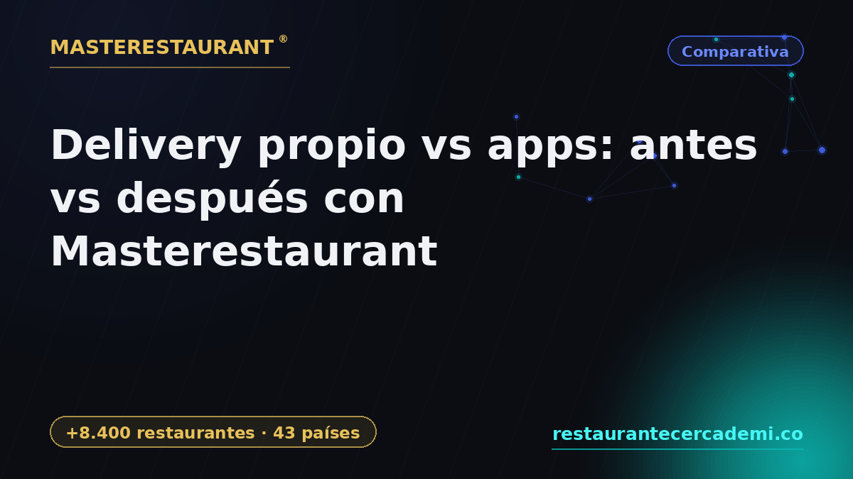 Own delivery vs apps: before vs after with Masterestaurant — Masterestaurant