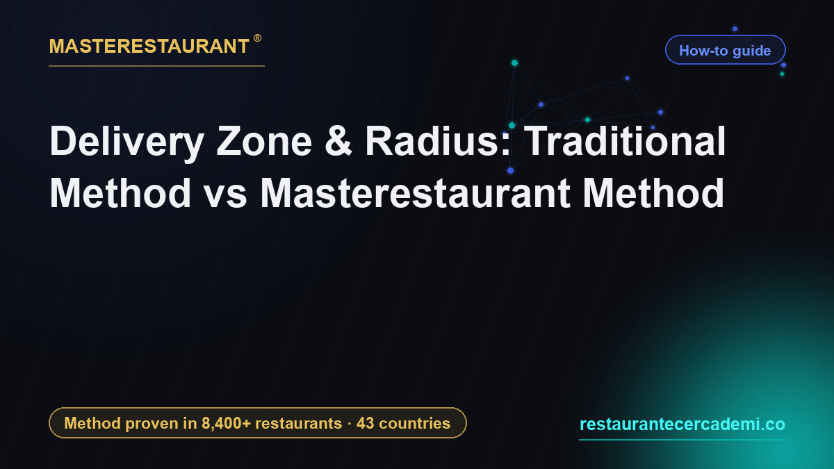 Delivery Zone & Radius: Traditional Method vs Masterestaurant Method — Masterestaurant