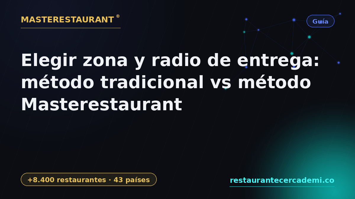 Delivery Zone & Radius: Traditional Method vs Masterestaurant Method — Masterestaurant