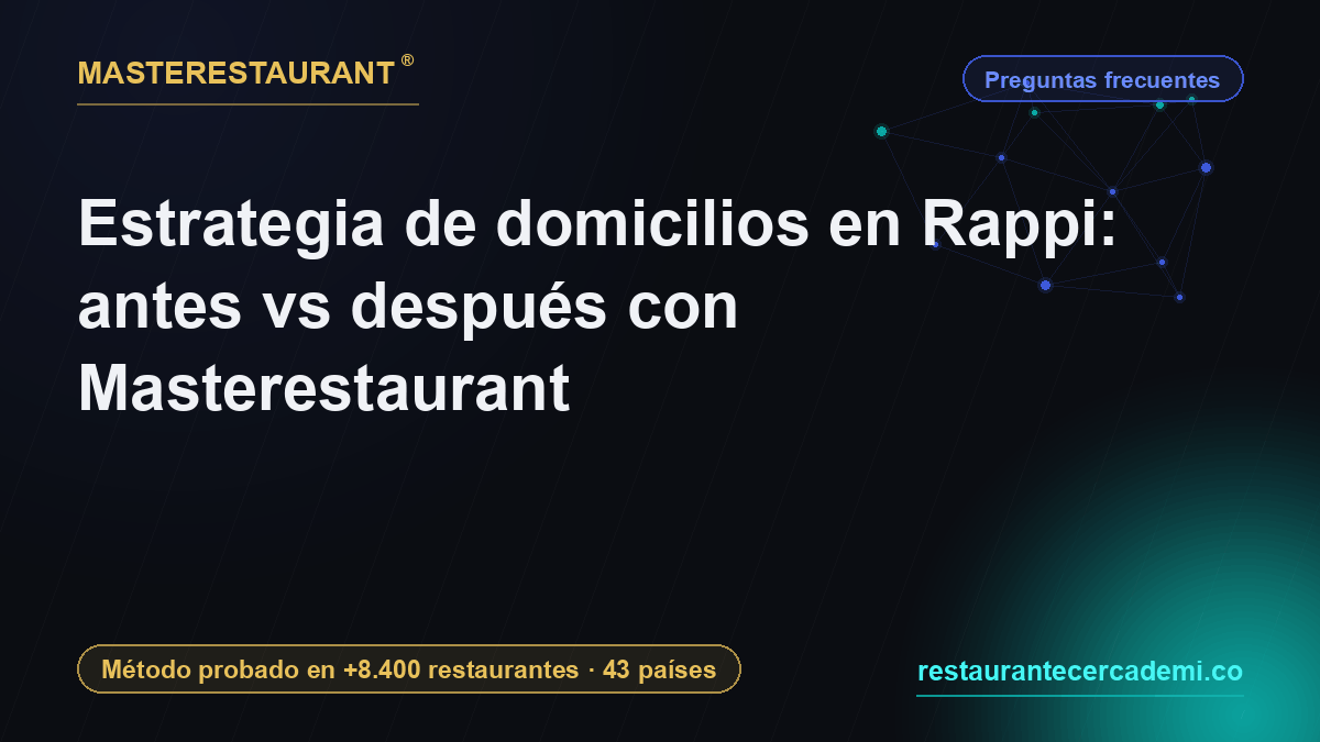 Rappi delivery strategy: before vs after with Masterestaurant — Masterestaurant