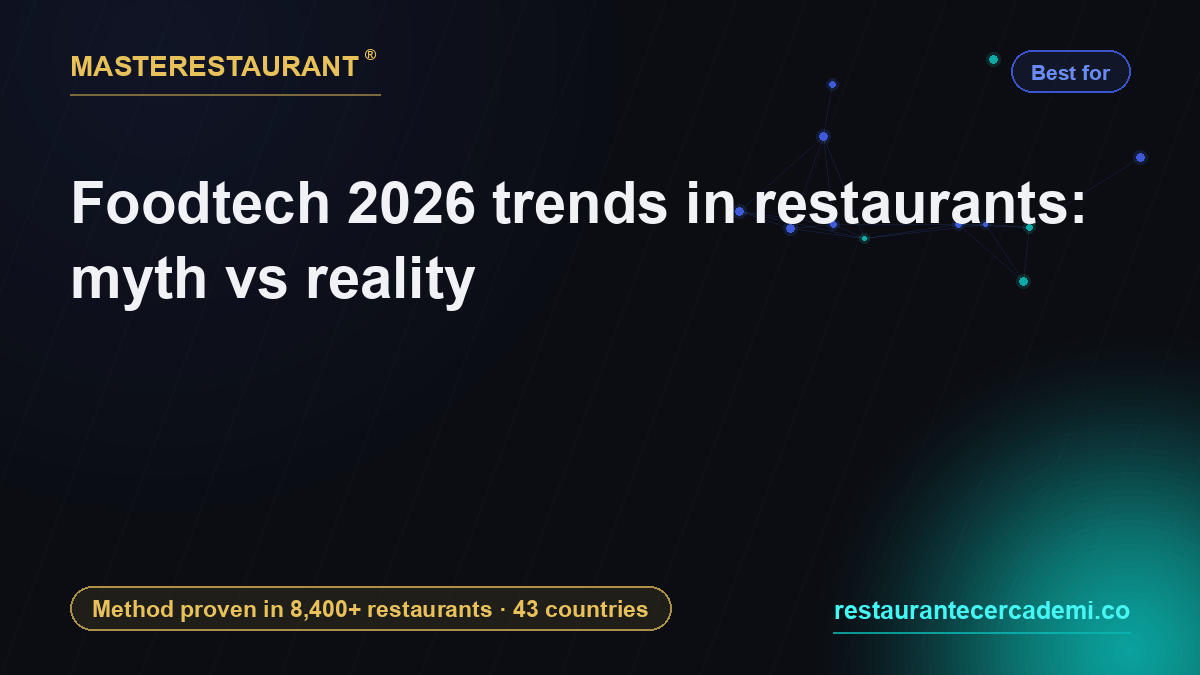 Foodtech 2026 trends in restaurants: myth vs reality — Masterestaurant