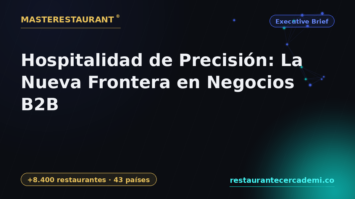 Precision Hospitality: The New Frontier in B2B Business — Masterestaurant
