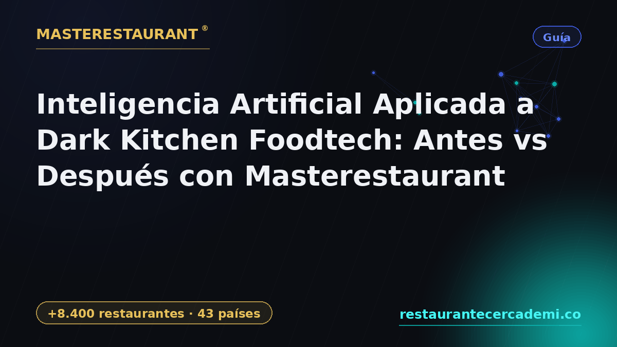 Artificial Intelligence Applied to Dark Kitchen Foodtech: Before vs After with Masterestaurant — Masterestaurant