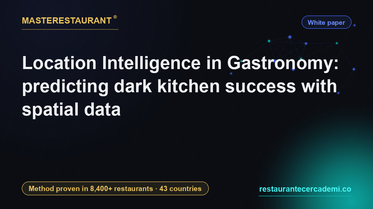 Location Intelligence in Gastronomy: predicting dark kitchen success with spatial data — Masterestaurant