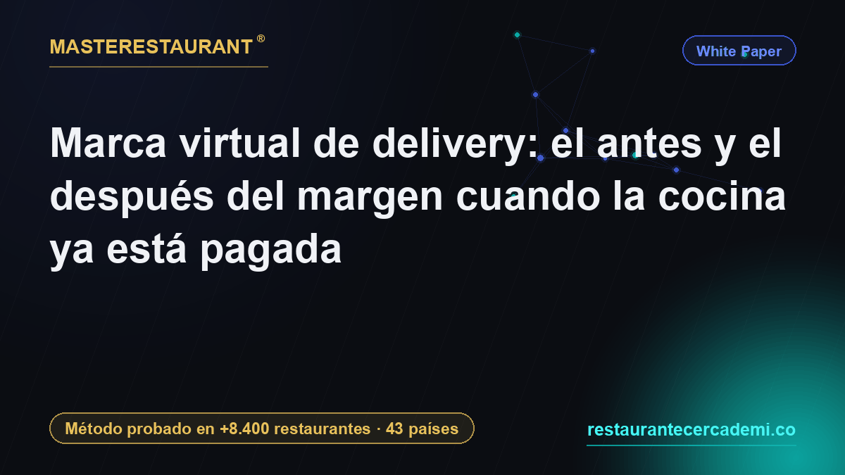 Virtual delivery brand: the before and after of margin when the kitchen is already paid for — Masterestaurant