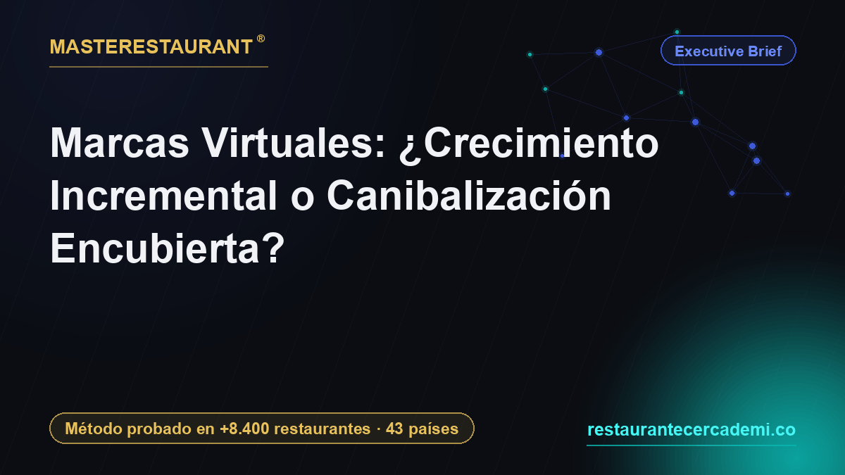 Marcas Virtuales: ¿Crecimiento Incremental o Canibalización Encubierta? — Masterestaurant