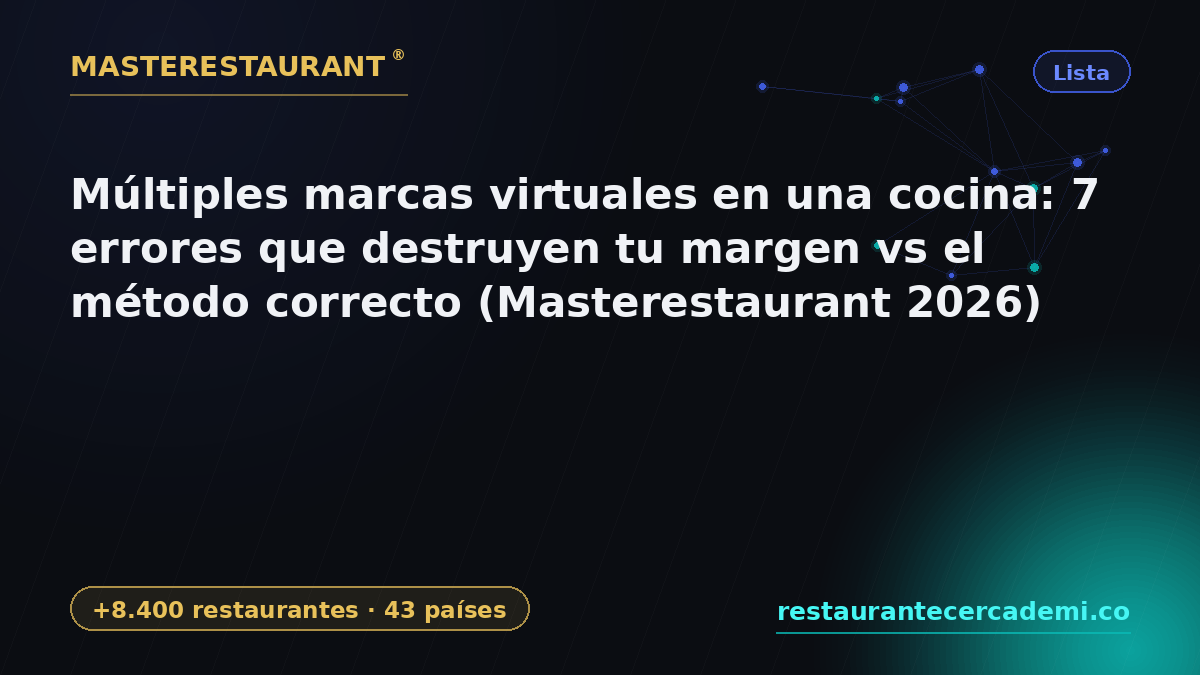 Multiple Virtual Brands in One Kitchen: 7 Mistakes That Kill Your Margin vs the Right Method (Masterestaurant 2026) — Masterestaurant