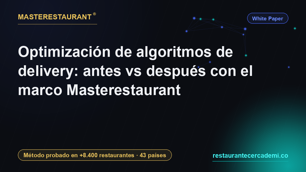 Delivery algorithm optimization: before vs after with the Masterestaurant framework — Masterestaurant