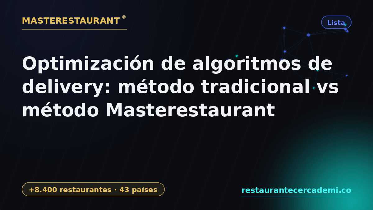 Delivery Algorithm Optimization: Traditional Method vs Masterestaurant Method — Masterestaurant