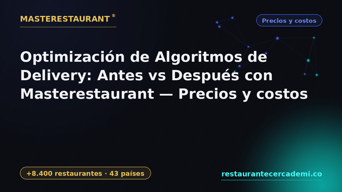 Delivery Algorithm Optimization: Pricing & Costs 2026 — Masterestaurant