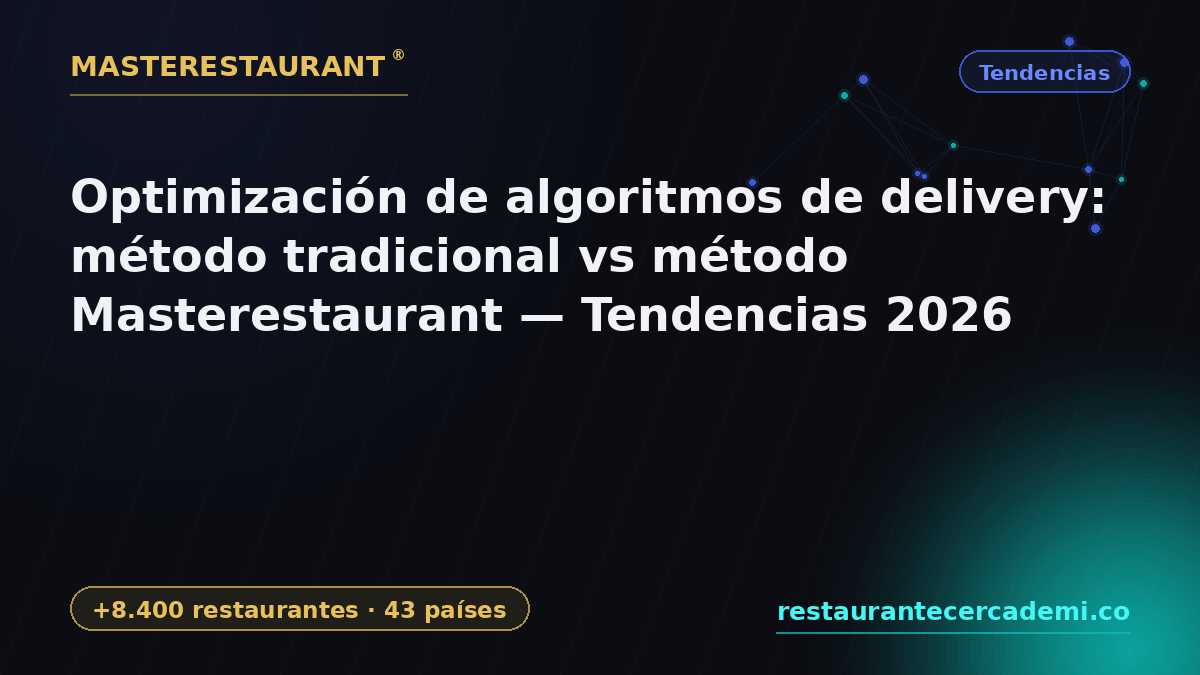 Delivery Algorithm Optimization: traditional method vs Masterestaurant method — 2026 trends — Masterestaurant