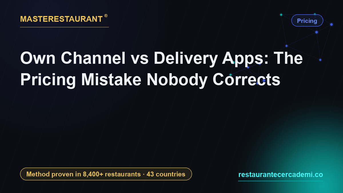 Own Channel vs Delivery Apps: The Pricing Mistake Nobody Corrects — Masterestaurant