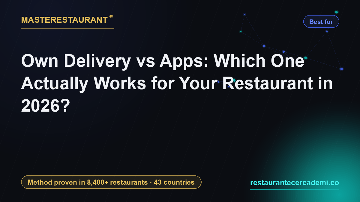 Own Delivery vs Apps in Restaurants: Myth vs Reality 2026 — Masterestaurant