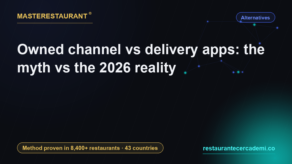 Owned channel vs delivery apps: the myth vs the 2026 reality — Masterestaurant