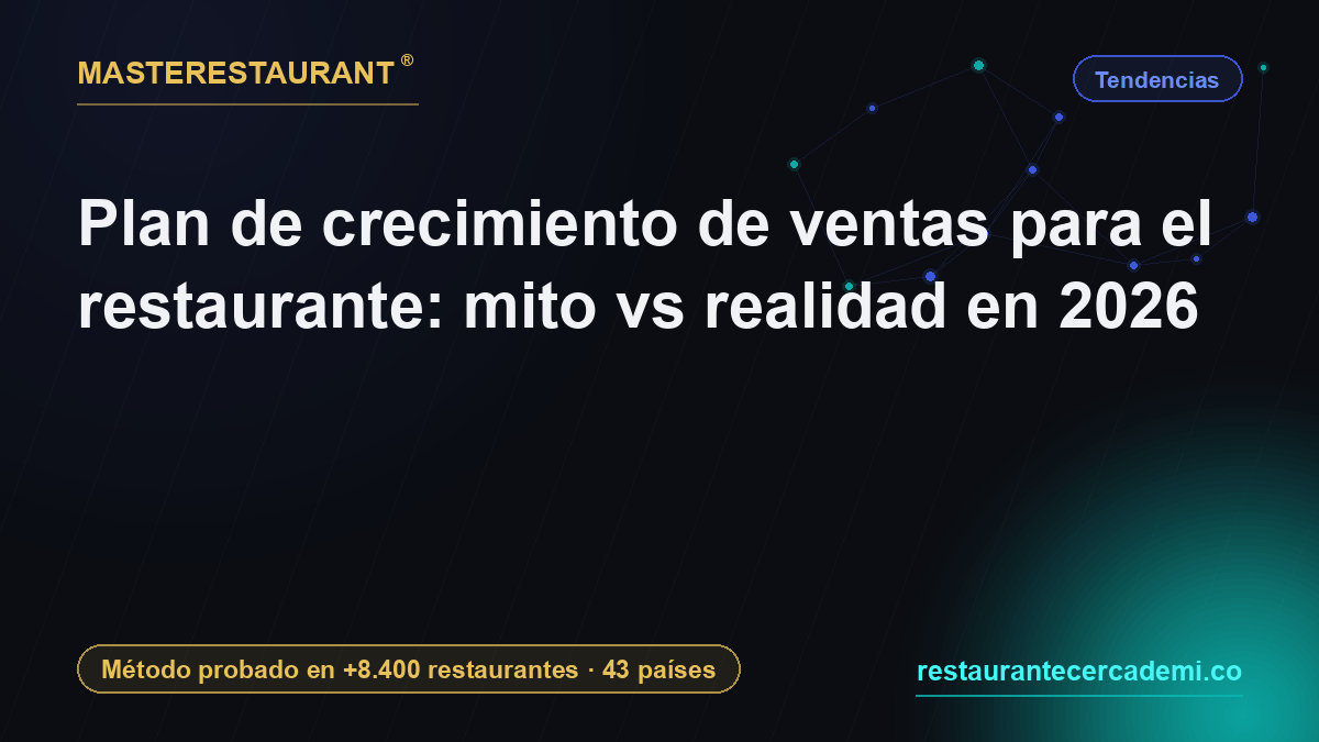 Plan de crecimiento de ventas para el restaurante: mito vs realidad en 2026 — Masterestaurant