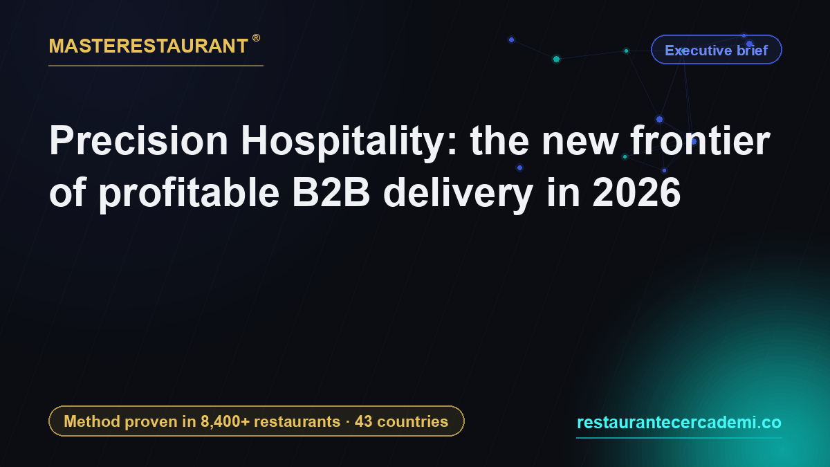 Precision Hospitality: the new frontier of profitable B2B delivery in 2026 — Masterestaurant