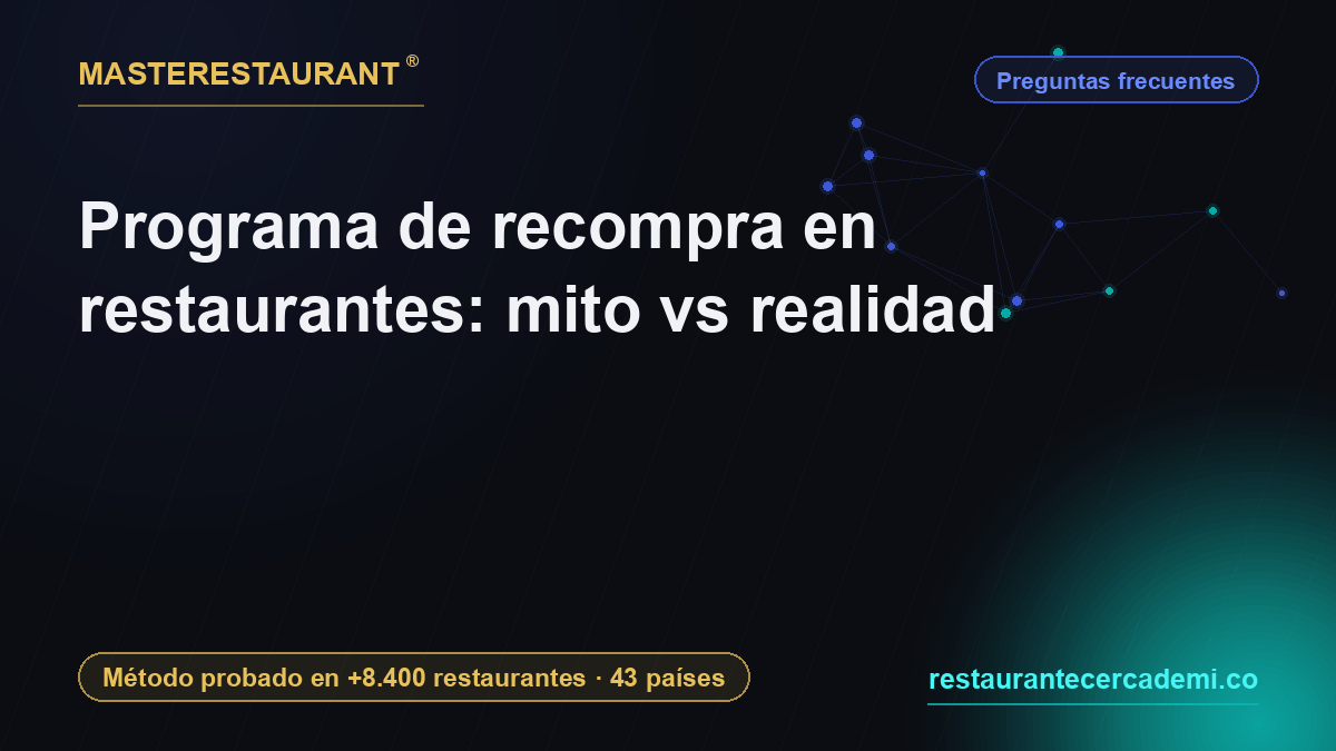 Loyalty programs in restaurants: myth vs reality — Masterestaurant