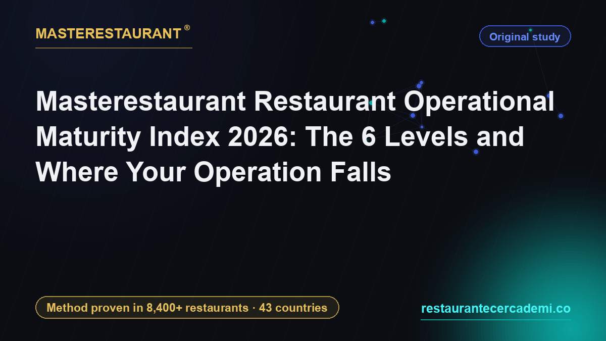 Masterestaurant Restaurant Operational Maturity Index 2026: The 6 Levels and Where Your Operation Falls — Masterestaurant
