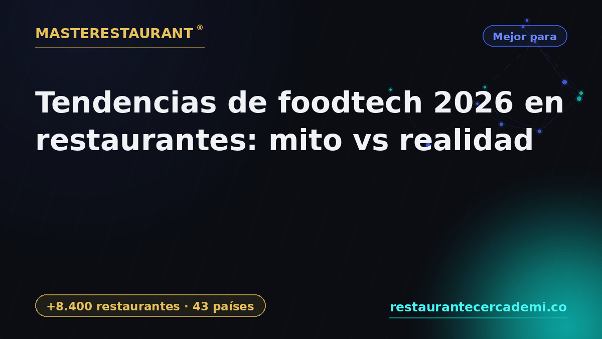 Foodtech 2026 trends in restaurants: myth vs reality — Masterestaurant