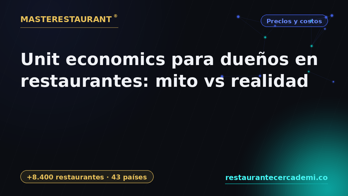 Unit economics for restaurant owners: myth vs reality — Masterestaurant